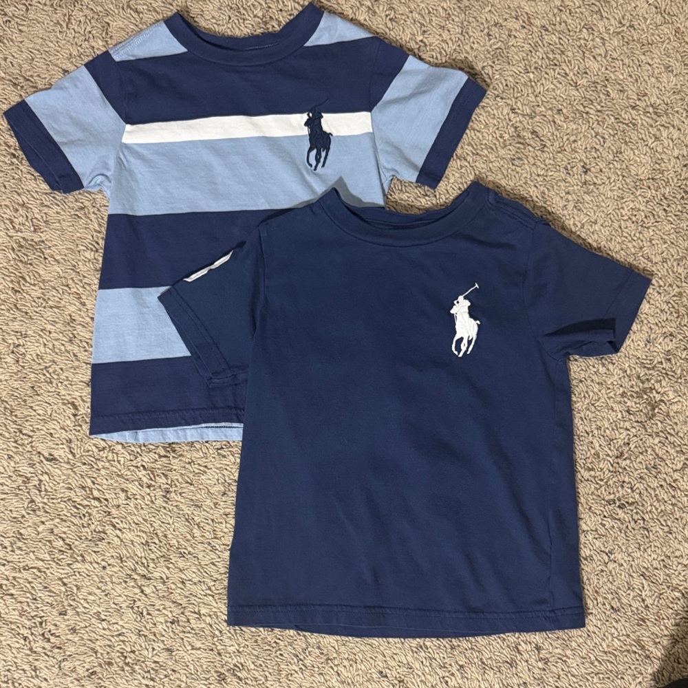 Polo by Ralph Lauren Kids' Navy and Light Blue Tees
